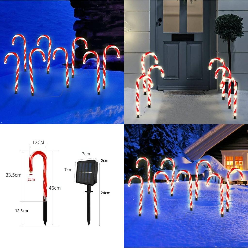 Christmas Led Candy Cane Landscape Light For Garden And Driveway Decor