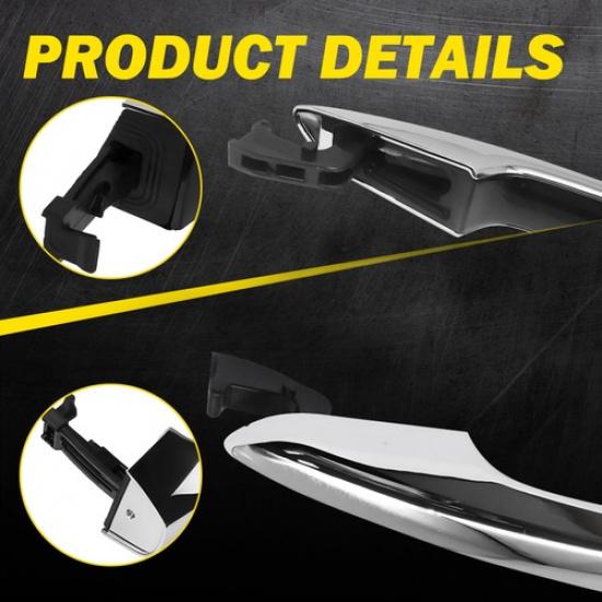 Exterior Door Handles Front Passenger Side Chrome For Sonata Hyundai 2015- K