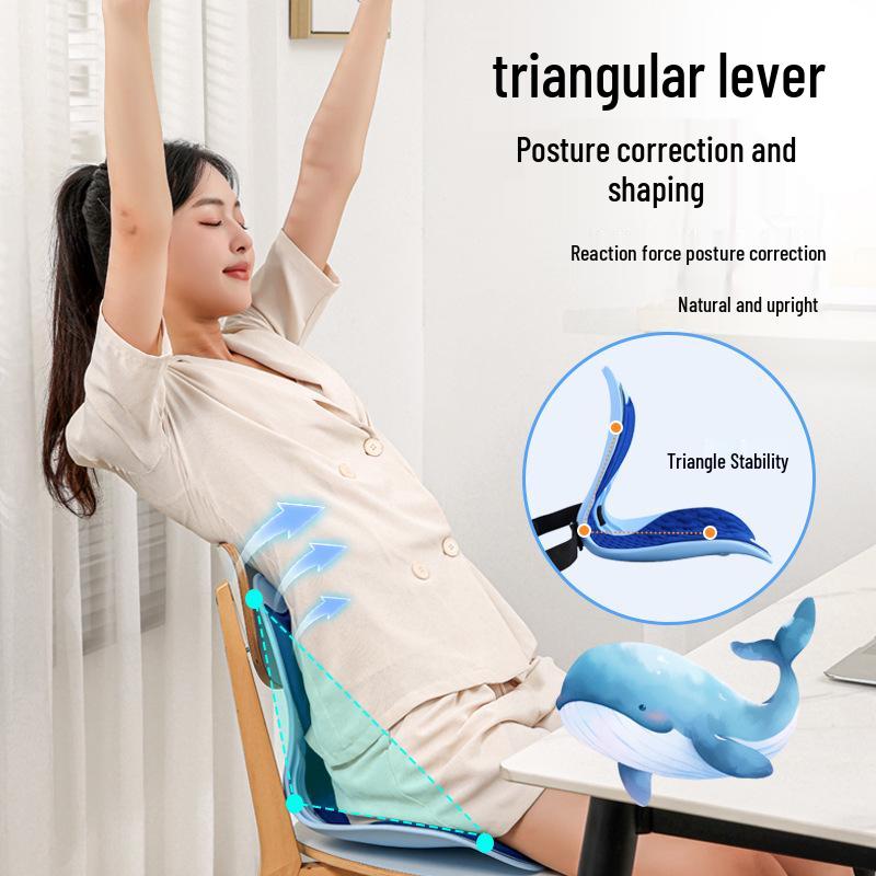 Mermaid Ergonomic Waist Support Cushion for Office Chairs