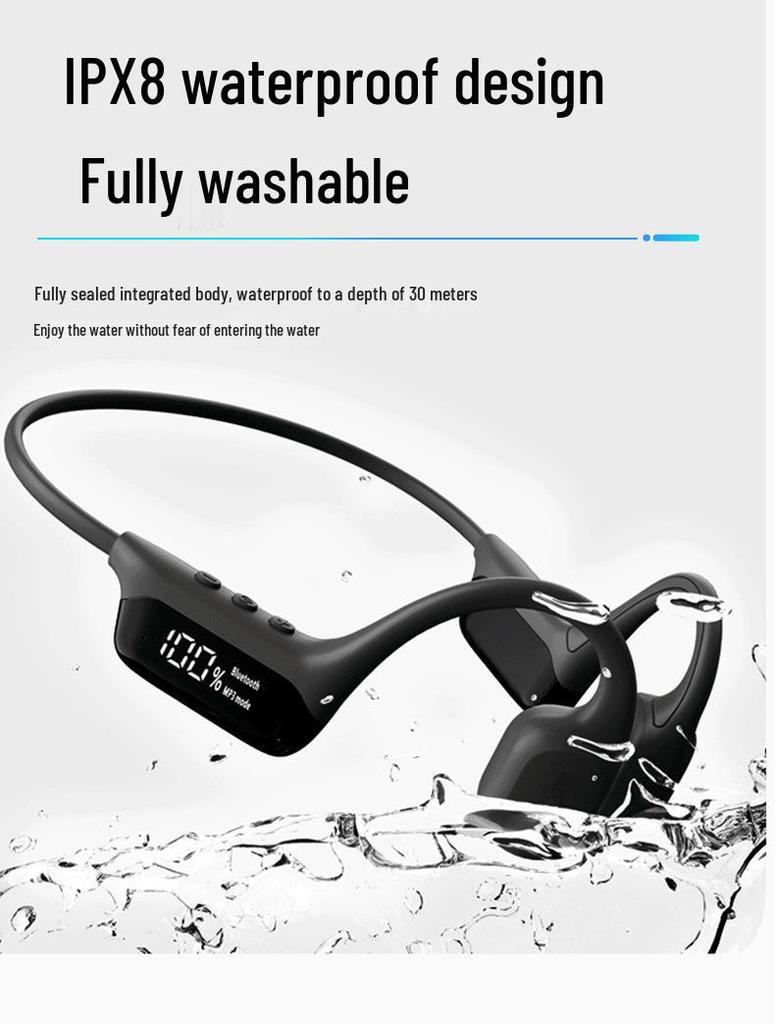 S10 Waterproof Bone Conduction Bluetooth Headphones for Swimming
