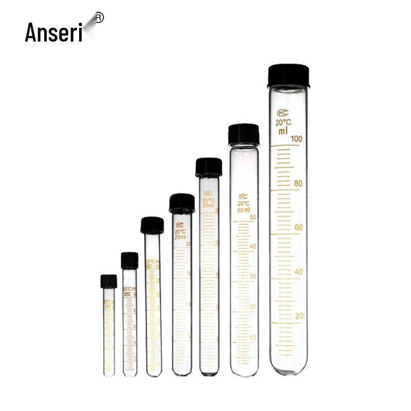 Graduated Glass Screw-Cap Test Tube, 20ml