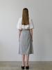 Maensyeonhem Linen Wrap Skirt_Charcoal