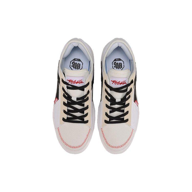 Li Ning Badfive The Rebel Casual Low Top Basketball Shoes Women's White Apricot AGBP022-3