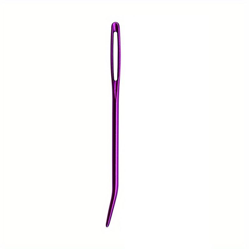 Curved Blunt-Tip Large-Eye Needle for Leather and Yarn DIY Projects