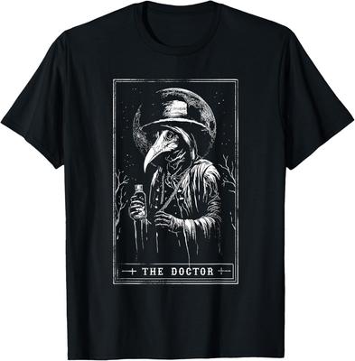 Plague Doctor Tarot Card Shirt Horror Death Occult Satanic T-Shirt Unisex T-Shirt