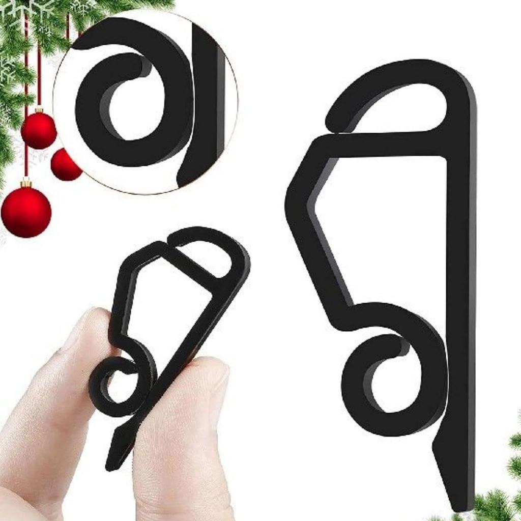 Lichterketten-Clips Haken Feiertags-Drahtklemme Außen-Dachrinnenclip Lichterkettenhalter Halloween Weihnachtsbaumdeko