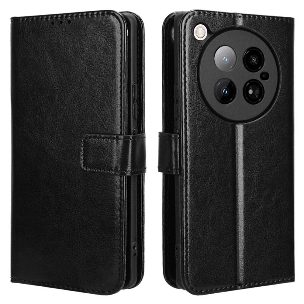 For Infinix Zero 40 4G X6860 Case Crazy Horse Texture PU Leather Phone Wallet Cover