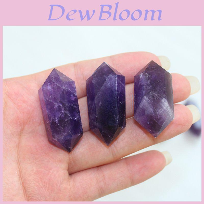 Natural Purple Amethyst Quartz Crystal Point Wand Obelisk Beautiful Healing Tower 4cm