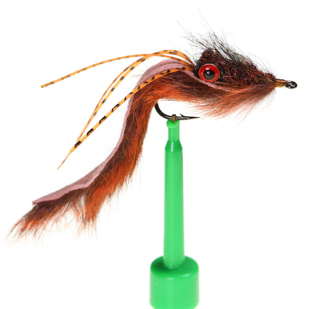 2pcs Fishing Streamer Fly for Trout Bass - Bottom Search Loach Lure with Dumbbell Eyes, Squirrel Tail,for Freshwater Saltwater