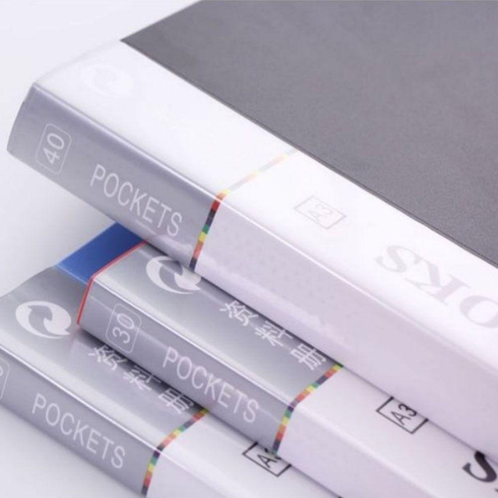 Fashion Folding Folders Plastic Picture Album Document Bag Information Booklet  Document Storage