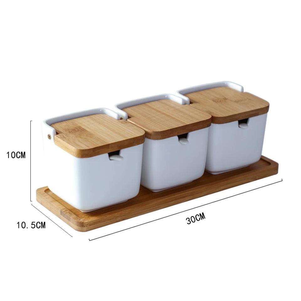 European Creative Ceramic Flip Seasoning Jar Cruet Salt Storage Tank Simple Spice Jar Kitchen Supplies Pepper Box Condiment Pot