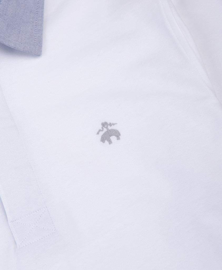 BROOKS BROTHERS Rugby Shirt (White) (Bbntmm9193Aes)