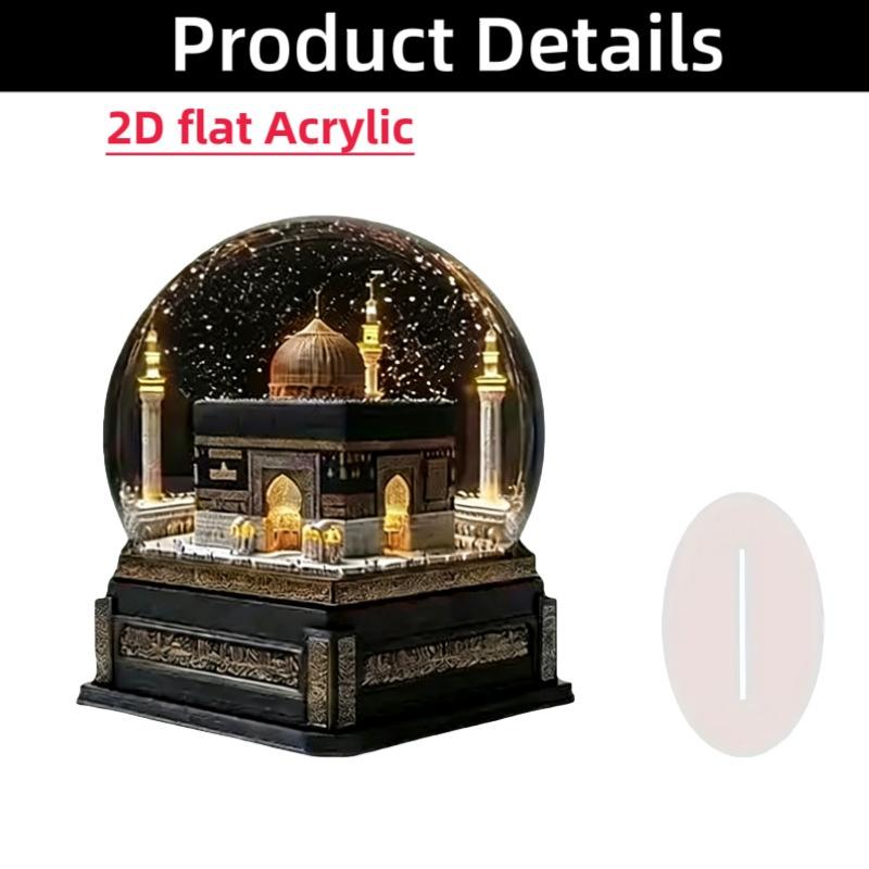

Hot Sale 2D Tree Flat Acrylic Standing Tabletop Decor Arabic Architecture Camel Statue Figurine For Home Office Desk Ornament