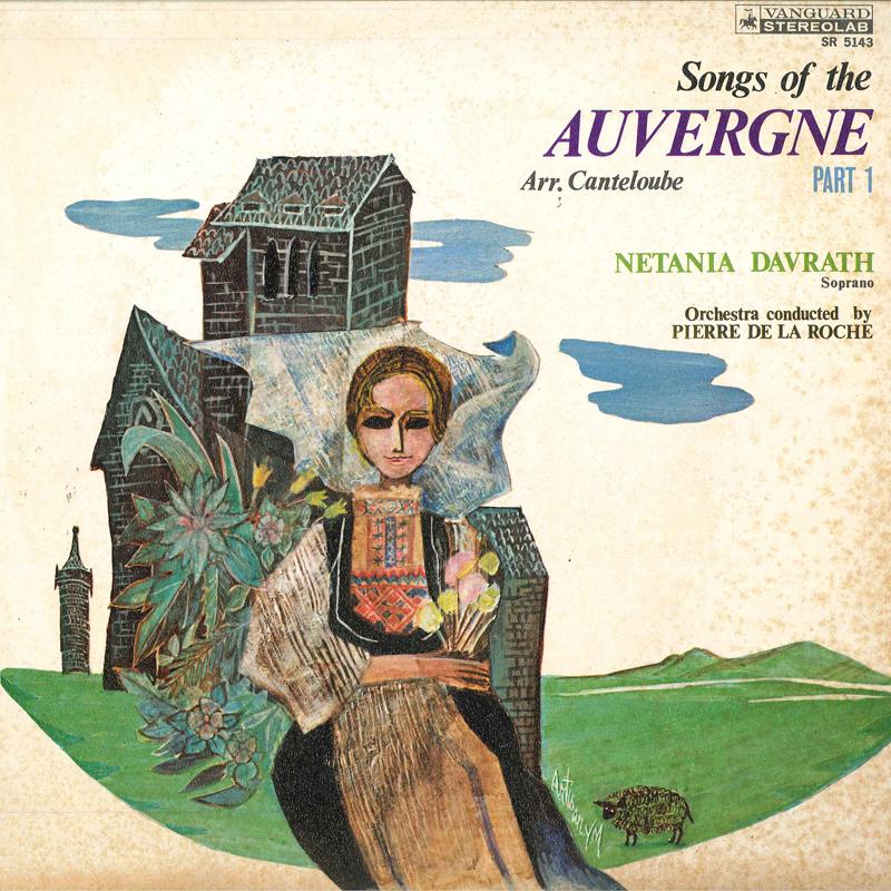 LP Record NETANIA DAVRATH, PIERRE DE LA ROCHE - Canteloube: Songs Of The Auvergne P SR5143 VANGUARD 1970 Japan Classical Used
