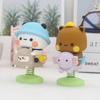 Cute Bubu Dudu Panda Bear Figure Kawaii Anime Panda Model Creative Design Exciting Spring Animal Car Ornaments