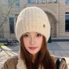 Wool Hat Women's Autumn and Winter New Wool Casual Knitted Hat, Ear Protector Headgear Winter Hats for Women, Beanies for Women, Hats for Women Winter