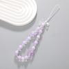 Korean Love Heart Beaded Phone Chain & Keychain Set for Women