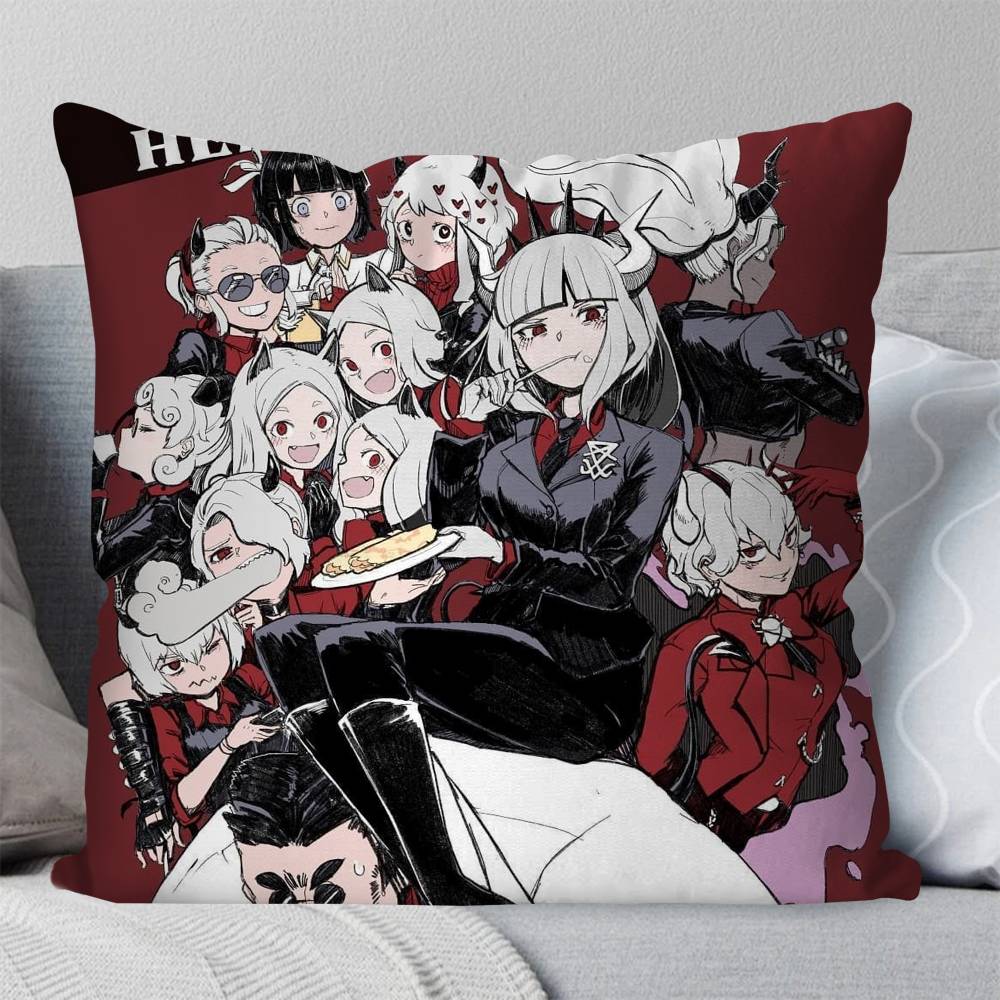Helltaker Anime Pillow Case Fashion Square Pillowcase Bedroom Sofa Room Ins Decoration Leisure