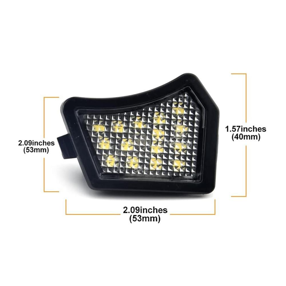 2Pcs LED Under Side Mirror Puddle Lights For Jaguar XE 17-19, XF 09-21, XJ 10-19