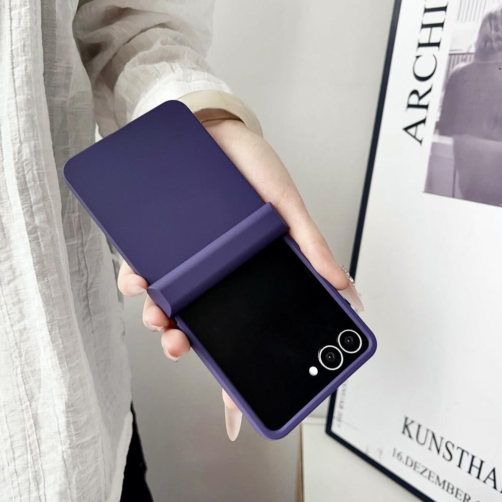 Matte Candy Color Case for Samsung Galaxy Z Flip 7 6  4 3 ZFlip Flip7 Solid Color Hard Hinge Shockproof Ins Korean Cover