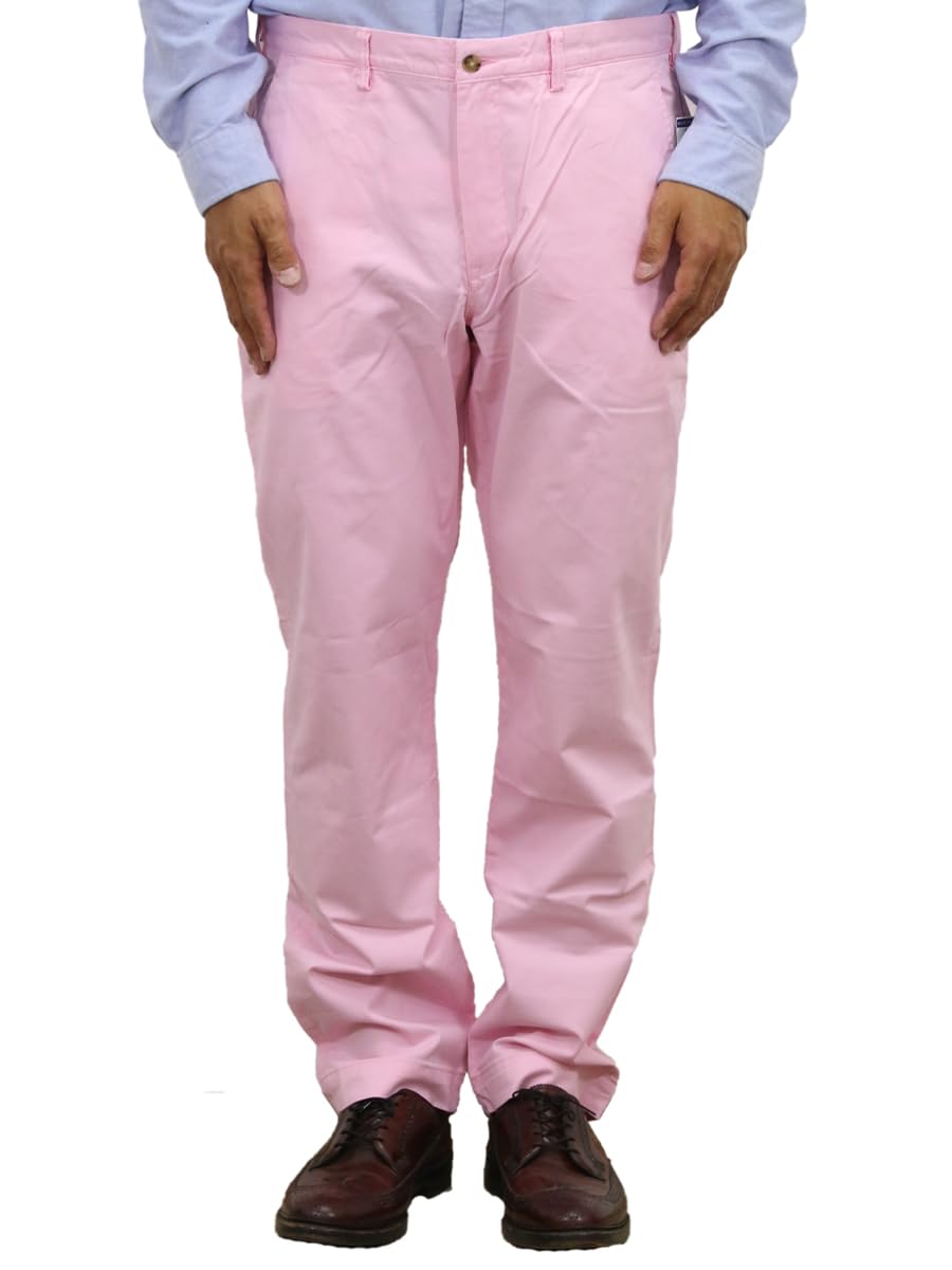 

POLO RALPH LAUREN Straight Fit Chino Size Pink Men s No-Tuck Pants, Vintage, 0106599, W34L32, [Used]