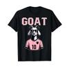 GOAT 10 Shirt for Men Women Kids Funny Soccer T-Shirt