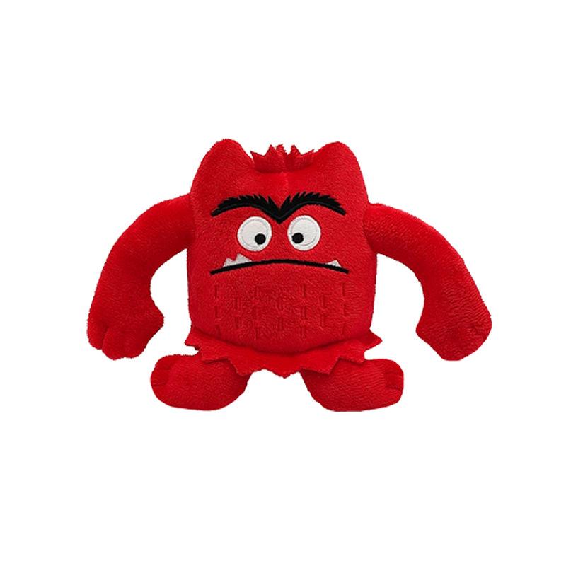 The Color Monster Emo Little Monster Doll Plush Toy Funny Expression Monster