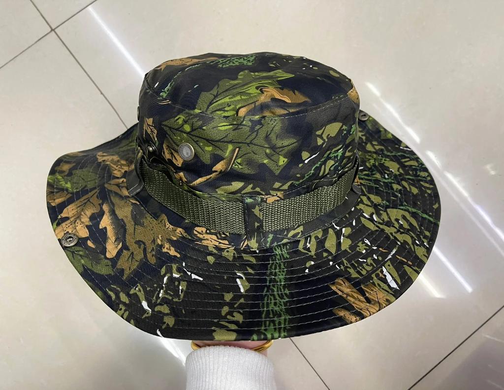 Men & Women Sun Hat Wide Brim Breathable Fishing Cap Men's Bucket Hats Hiking Jungle Hat Summer Outdoor Camo Caps