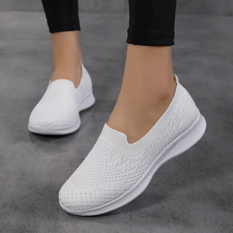 Spring Autumn Plussize Women's Singles Shoes Low Cut Casual Sports Shoes Comfort Nonslip Flat Ladies Fashion Soft Soled Footwear