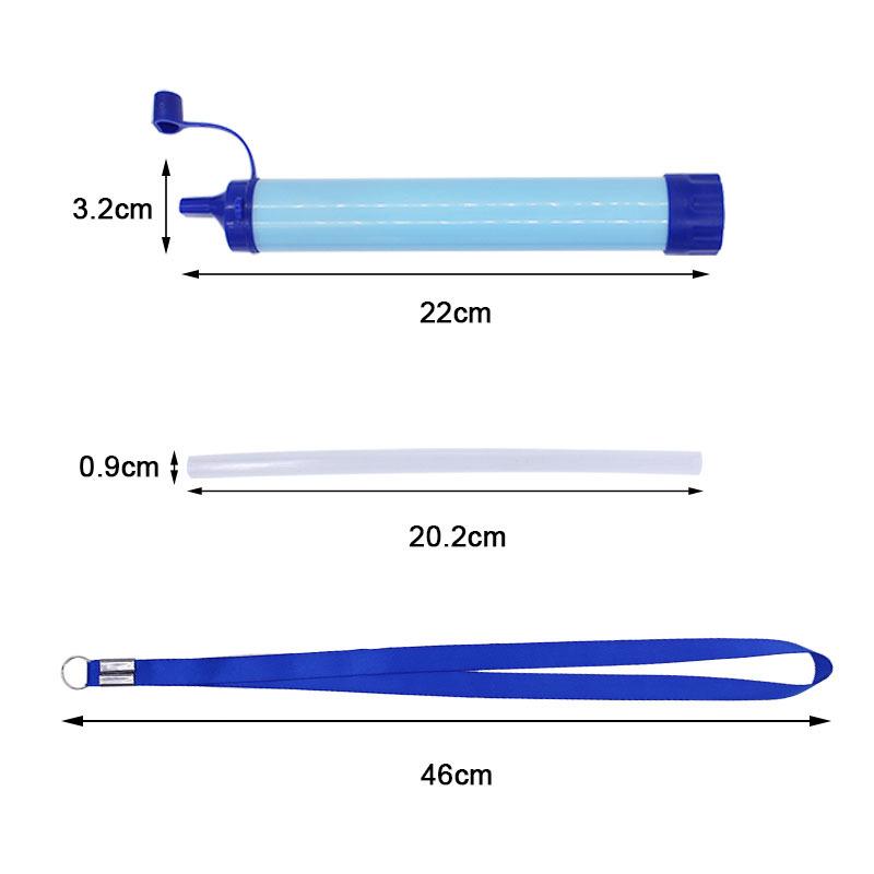 Venkovní Přenosný Vodní Filtr Čistič Přenosná Filtrační Slámka Membrána Ultrafiltrace Filament Filtrace Vody