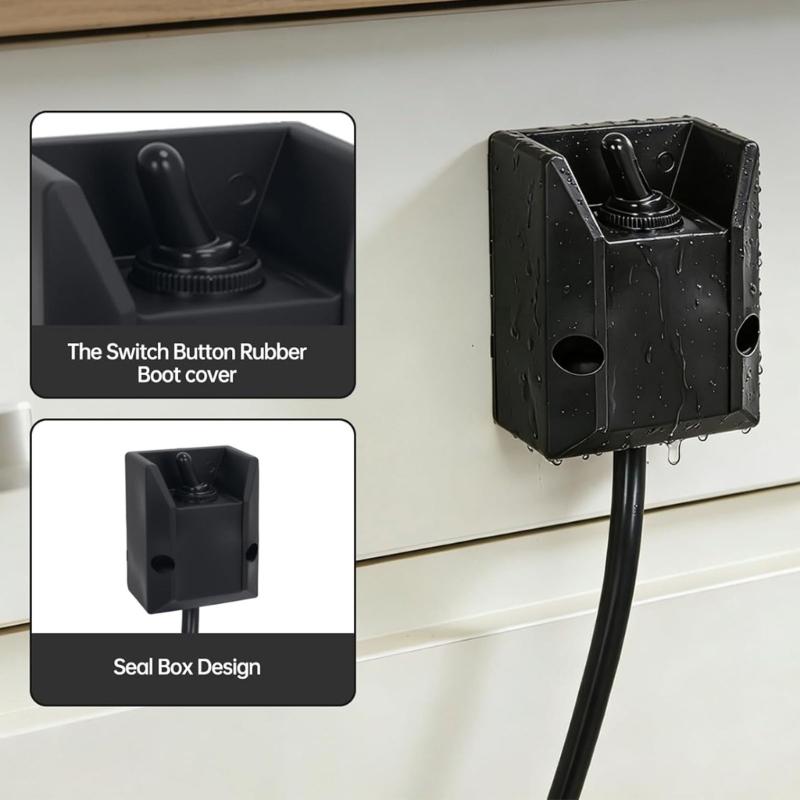 Plastic 12V 30A Push Pull Switches 264346-10 Replacement Pre Wired for Easy Installation In Cars Trucks & Marine Equipment