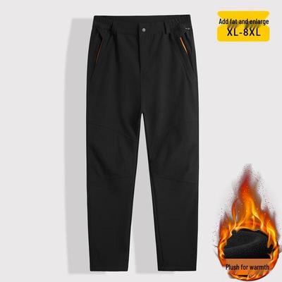 DIBINZE Men's Plus Size Fleece Lined Winter Cargo Pants