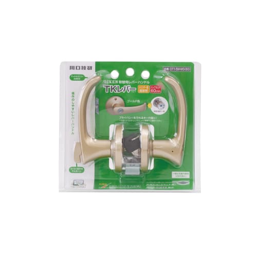 

Kawaguchi Giken Replacement Lever Handle, TK Lever, Cylinder Lock, Gold, DT1-5M-MG(60)