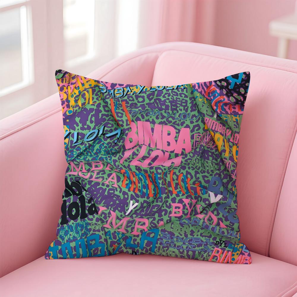 B-Bimba Y Lola Cushion Cover Pillowcase Short Plush Invisible Zipper Room Sofa Cushion Cover
