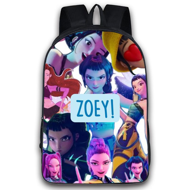 Kpop Demon Hunters Backpack Boys Girls Zoey Mira Rumi Bookbag Knapsack Schoolbag Rucksack Travel Backpacks Birthday Gifts
