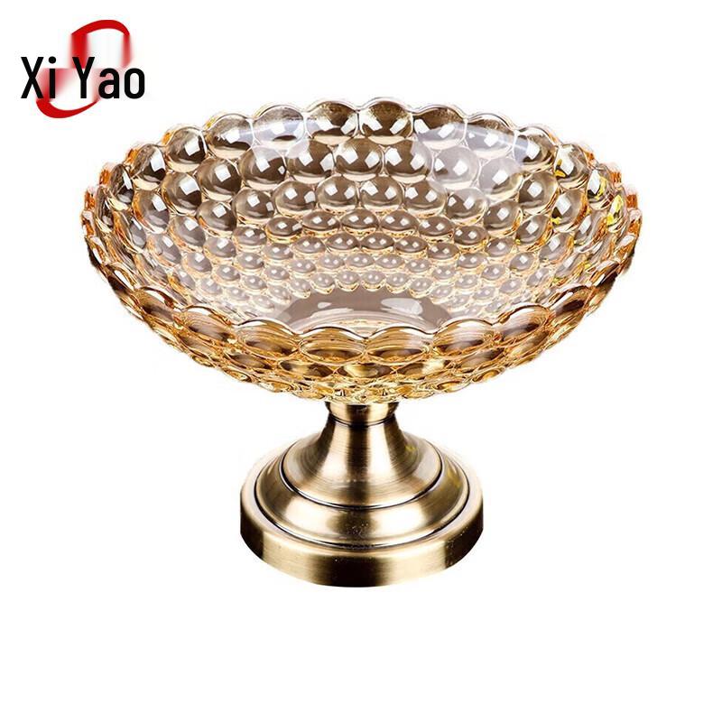 

Light Luxury Glass Fruit & Snack Plate