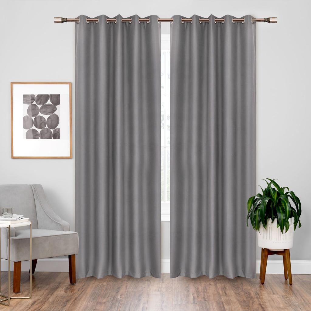 Simple Plain Curtain Cloth, Living Room Bedroom Balcony High Blackout Curtain Finished Product, Can Be