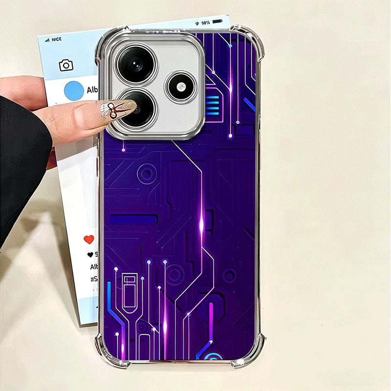 

Circuit Board Desgin Soft Phone Case For Xiaomi Poco X7 X8 Pro Max X6 X5 X3 F8 Ultra F7 M8 M7 M5S Redmi 15C 15A 15 14C 13C 12C 1 Xiaomi Redmi 15C 173