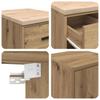 Garage Cabinets 2 pcs Artisan Oak Wood Based Material