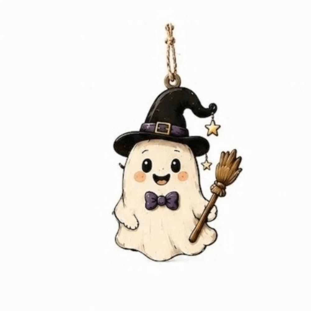 Vintage Halloween Hanging Ornament Cartoon Pattern Halloween Tree Hanging  Room Decoration