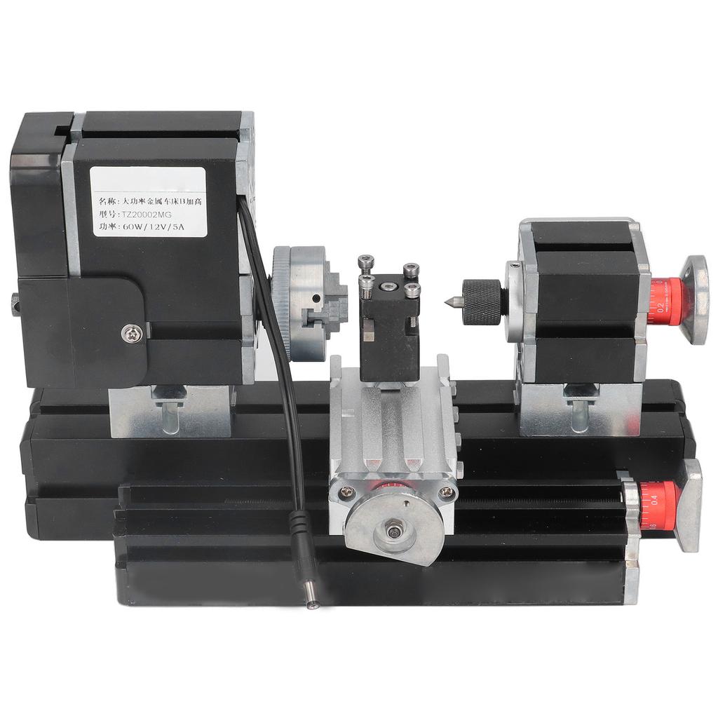 12VDC 60W 12000RPM Высокомощная микро токарная машина Металлический ...