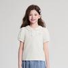 Deesha Girls' Doll Collar Puff Sleeve T-Shirt