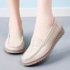 Mocassins Noirs pour Femmes Chaussures de Conduite Plates Décontractées Chaussures d'Infirmière Mocassins Simples Souples Chaussures de Bureau Grande Taille
