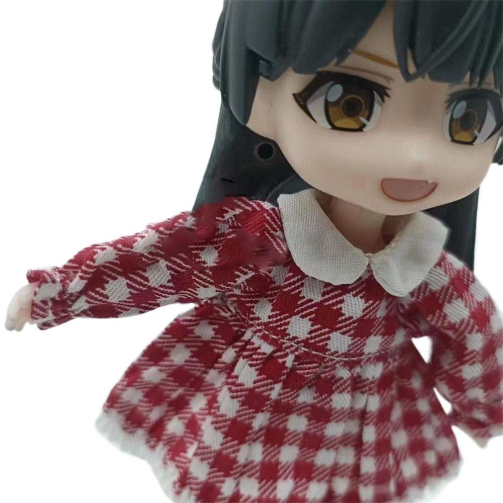 Lotus Leaf Sleeve OB11 Skirt Casual Wear Obitsu11 Dresses Dolls Accessories Doll Clothes  1/12 Bjd