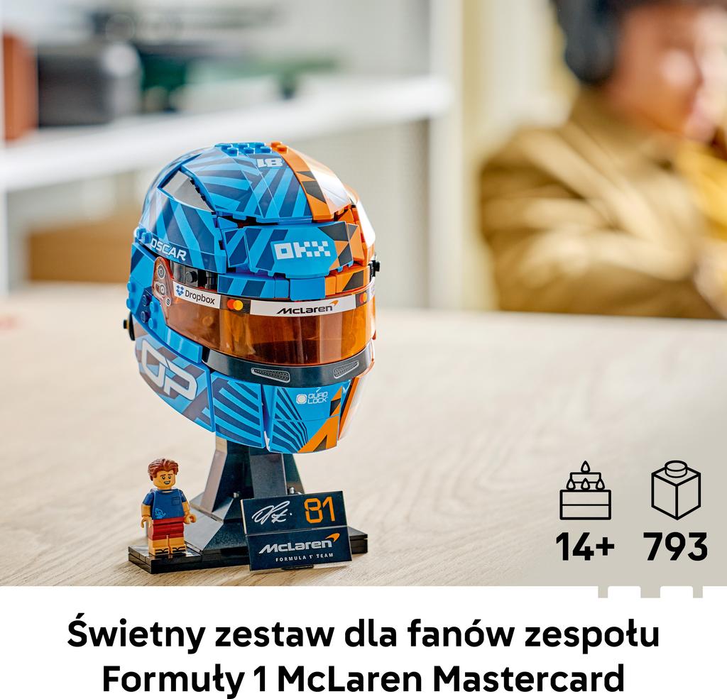 LEGO Editions Oscar Piastri McLaren Mastercard F1 Team Helmet 793 pieces (43017)