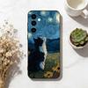 Funny Cat Van Gogh Style  Phone Case For Samsung Galaxy A73,A72,A71,A70,A53,A52,A51,Others Soft Black Cover