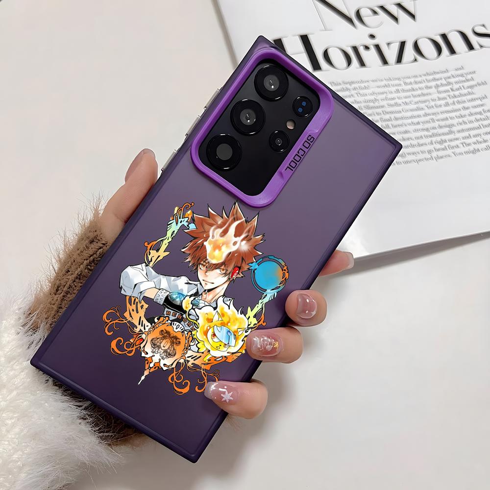 Cool Anime Reborn Phone Case For Samsung Galaxy S25 Edge S24 S23 S22 S21 S20 Ultra Funda Silicone Silver Cover