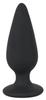 Heavy Medium Tapered Anal Plug (8.9cm) - Black Velvets