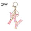 Gift Keychain Pendant Pink Series Pendant Sequins Heart Initial Letter Charm Key Chain