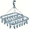Plastic Hanger with 32 Clips, Designed Specifically for Hanging Clothes, Underwear, Socks, and Daily Household Items